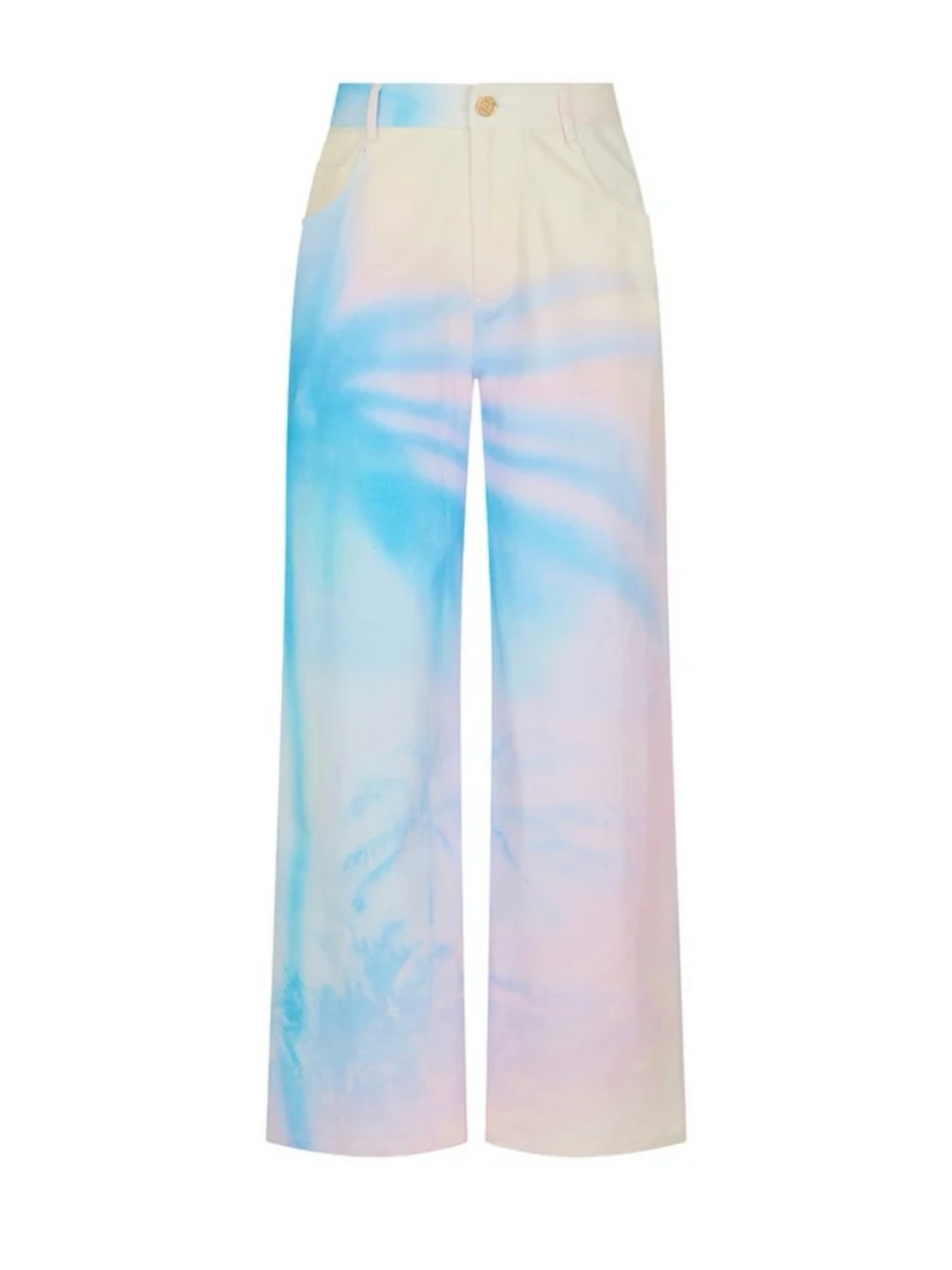 NWT Kulani Kinis ~ Straight Leg Printed Jean Salt Breeze small